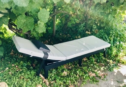 Матрац для шезлонга eGarden BAHIA оксфорд жовтий/беж 195x58x6 см
