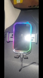 Автодержатель с безпроводной зарядкой Baseus Wireless Charger Halo 15W (SUDD000001) Black фото от покупателей 1