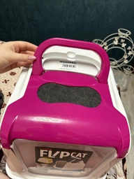 Туалет для кішок Moderna Flip Cat 50х39х37 см Чорничний C230331 (5412087007950) фото від покупців 3