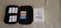 Портативний міні принтер термопринтер Mini printer Pink +2 вида паперу ( звичайний, самоклеючий,кольоровий)