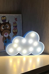 Декоративний LED-світильник-нічник Хмарка 30 см UFT Funny Lamp Cloud на батарейках (uftfunnylampcloud) фото від покупців 2