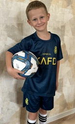 Форма футбольна дитяча Lion SPORT Ronaldo (Роналдо) Al-Nasr «Аль-Наср» 2024, 28- 150-155, синій фото от покупателей 8