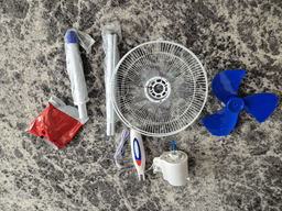 Підлоговий вентилятор для дому Domotec MS-1619 fan Чорний