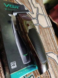 Мощная машинка триммер VGR VOYAGER PROFESSIONAL TRIMMER, беспроводной триммер для бритья, машинка для стрижки для волос и бороды с USB зарядкой