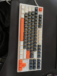 Клавіатура механічна дротова GamePro MK180W Hot-Swap Red Swich TKL RGB White