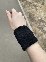 Спортивний махровий напульсник на зап'ястя 1шт Troli Terry Wrist 8 см фото от покупателей 1