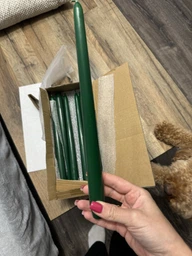 Свічка Bartek Candles класична довга гладка 21*300 мм зелена