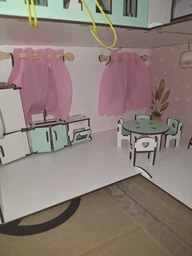 Кукольный домик NestWood Мини Коттедж дом для кукол Лол, мебль 9 ед, розовый (kdl001) фото от покупателей 1