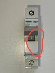 Автоматичний вимикач 1-полюсний Hager MBN 1p 10A В 6 kA MBN110
