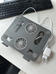 Підставка для ноутбука VHG P43 складана з вентилятором Folding Laptop Stand, Dr. Gray фото от покупателей 9