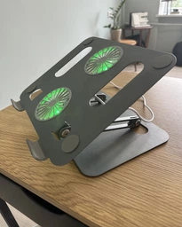 Підставка для ноутбука VHG P43 складана з вентилятором Folding Laptop Stand, Dr. Gray фото от покупателей 8