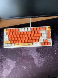 Механічна ігрова клавіатура Ajazz DKM-200 (81 клавіша, USB Type-C, White)