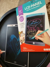 Дитячий графічний LCD планшет дошка для малювання та записів кольоровий 12 дюймів Writing Tablet білий
