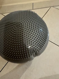 Балансировочная массажная подушка EasyFit EF-1840E-P диск сенсомоторный для йоги и медитации с насосом Розовый (56003124) фото от покупателей 15