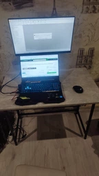 Стол-трансформер Art in Head Sly 900х570х760 мм Дуб Эвок прибрежный/Черный (TB24100000030)