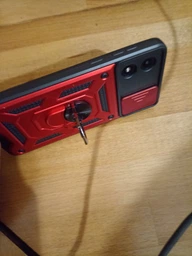Чехол Hide Shield для Motorola Moto E13 бампер противоударный с подставкой Black фото от покупателей 1