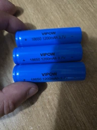 Акумулятор 18650 1500mAh, TipTop, 3.7V, Blue Vipow (ICR18650-1500mAhTT) фото від покупців 12