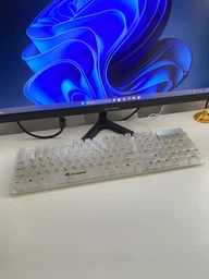 Клавиатура Yelandar AN-T20 проводная USB мембранная с подсветкой RGB White фото от покупателей 6