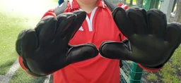 Вратарские профессиональные детские перчатки FOOTBALL MASTERS JANUS размер №7 на 10-13 лет черно-желтые (JAN-07-Y) фото от покупателей 11