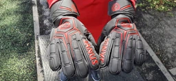Вратарские профессиональные детские перчатки FOOTBALL MASTERS JANUS размер №7 на 10-13 лет черно-желтые (JAN-07-Y) фото от покупателей 10