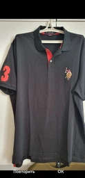 Поло длинное мужское U.S. Polo Assn 113046-8800A(Campus Heather Gray) XL Серое (786667453082)