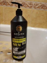 Мужской шампунь-гель для душа Dalas Cosmetics Total Clean 3в1 1000 г (4260637721280) фото от покупателей 1