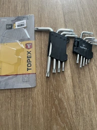 Набір шестигранних ключів Topex Torx 9 шт Т10-Т50 (35D960)