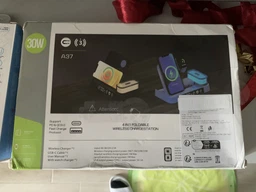 Бездротова 3в1 станція швидкої зарядки, версія для Apple Watch, з будильником, нічником, біла "G" (75839039) фото від покупців 2