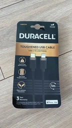 Кабель Duracell KEVLAR BRAIDED TYPE-C to Lightning 1 м Black (USB9012A) фото від покупців 4