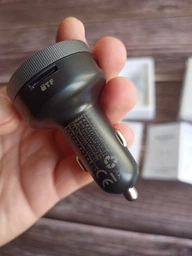 Автомобильное зарядное устройство с FM-модулятором Baseus Enjoy Bluetooth FM Launcher 3.4A Black (CCLH-01) фото от покупателей 11