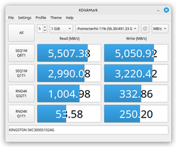 Dysk SSD Kingston KC3000 1TB M.2 2280 NVMe PCIe Gen 4.0 x4 3D TLC NAND (SKC3000S/1024G)