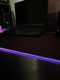 Игровая поверхность с подсветкой INTEKO 300х800х4мм RGB черный фото от покупателей 4