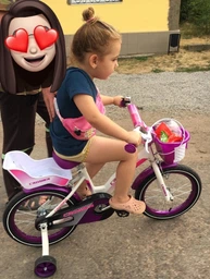 Детский Велосипед Crosser Kids Bike 16" с корзиной Фиолетовый