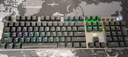 Клавіатура дротова Aula F2058 Rainbow EN/UA layout KRGD blue USB фото від покупців 12