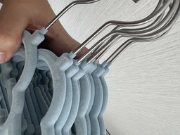 Набір 5 шт дитячі плічка Hangers Машинка 32 см блакитні оксамитові флоковані