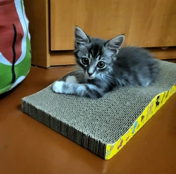 Когтеточка для кота кошек дряпка царапка картонная лежанка когтедралка точилка для когтей кошки котов VMHouse напольная когтеточки когтедралки из картона гофрокартона (0070-0101) фото от покупателей 4