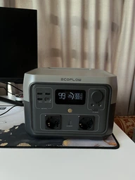Зарядная станция EcoFlow RIVER 2 (256 Вт·год) . Екофлоу ривер 2 (всплеск до 600 Вт). Для ноутбука, интернет, тв.