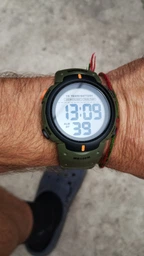 Часы Skmei Neon 10 Bar Olive Drab Будильник Дата День тижня Місяць Секундомір Тактичний годинник фото от покупателей 6
