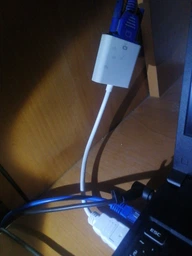 Адаптер Ewell HDMI to VGA, 1080p, білий, 20 см (EW535)