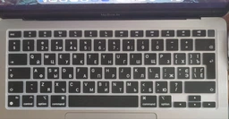 Накладка на клавиатуру Fruct для MacBook Air 13 2020/MacBook Air 13 M1 (2021) EU Черная Украинские буквы фото от покупателей 2