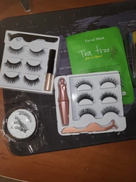Набор накладные магнитные ресницы+подводка+пинцет Magnetic lashes 5 магнитов