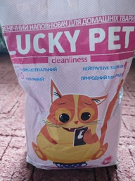 Наповнювач Lucky Pet бентонітовий з ароматом лаванди, крупна гранула (2,5 - 5,0 мм), 5 кг фото від покупців 2