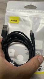USB кабель 1м для швидкої зарядки USB-A - Type-C QC 3.0 Baseus TZCATLZJ-23 чорно-червоний фото від покупців 2