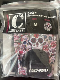 Жіночі рукавички для фітнесу Contraband Pink Label 5237 Sugar Skull Gloves (Білий M) фото від покупців 1