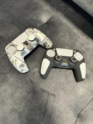 Качественный защитный силиконовый чехол Rubber Protective (Black/Pink) для геймпада DualSense Sony PlayStation 5 (PS5) + накладки на стики [466129489] фото от покупателей 8