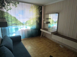 Фото Шторы PHOTODECOR "Рассвет на голубом озере" 1 кв.м