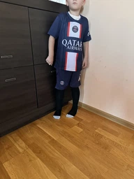 Форма футбольная детская MESSI 30 PSG 2023, 24 размер, 10 лет, 130-135 см, темно-синий-красный цвет фото от покупателей 6