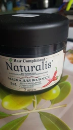 Маска з перцем 3 в 1 Проти випадіння, стимуляція росту та зміцнення Hair Compliment Naturalis 500 мл. фото від покупців 7