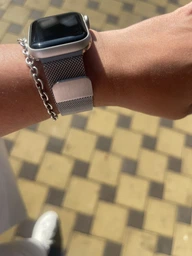 Металевий ремінець Fruct Milanese Loop Band для Apple Watch 38/40/41/42 mm Silver фото від покупців 3
