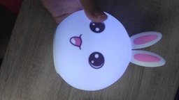 Дитячий нічник силіконовий Кролик Rabbit-Lamp нічна LED лампа на акумуляторі 5 кольорів підсвічування біло-рожевий фото від покупців 4